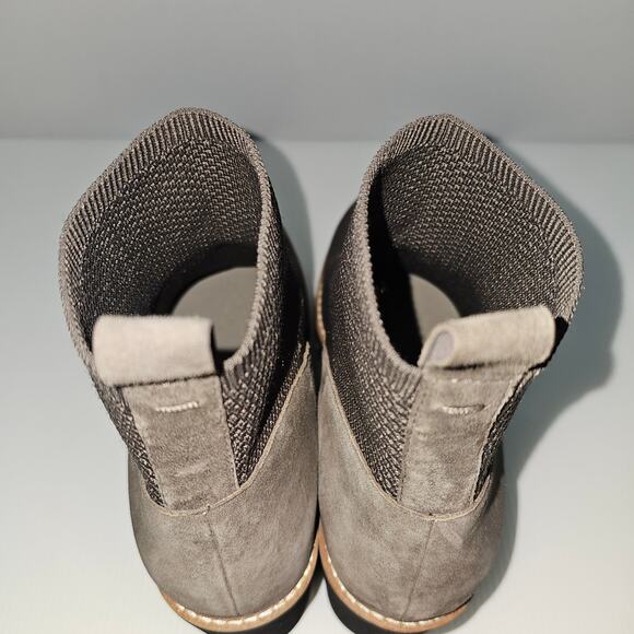 NEW Eileen Fisher Quill Ankle Bootie Womens 11 Rye Brown Knit Wedge Platform - Picture 9 of 13